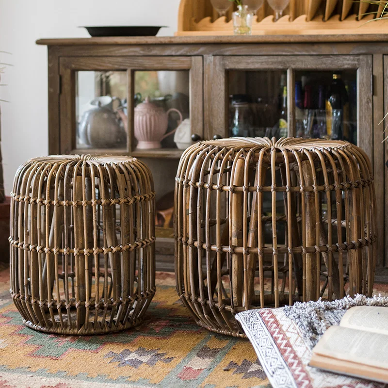Southeast Asian style natural rattan coffee table |