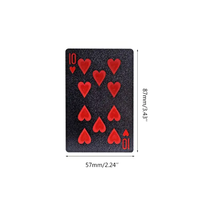 

Black PVC Scrub Poker Waterproof Plastic Playing Cards Club Party Board Game Creative Gifts