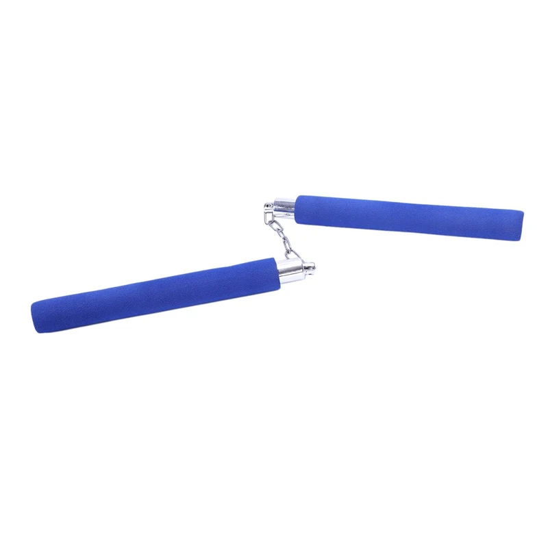 1X Синий нунчак Тхэквондо Кунг фу нунчаки Боевые искусства практика оружие мягкий