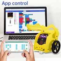 keyestudio bbc microbit kit smart car kit for micro bit stem robot toy support code graphical programming no microbit board