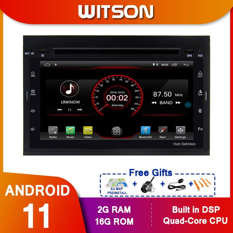 WITSON MTK Android 11 Car Dvd GPS For PEUGEOT 307/207 Multimedia car navigation | Автомобили и мотоциклы