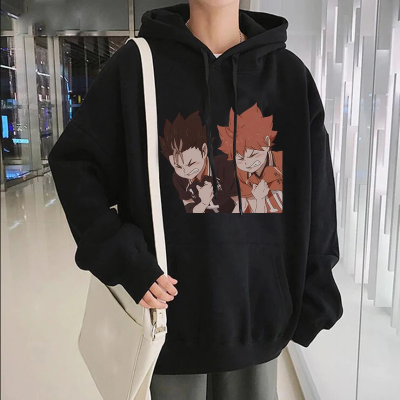 

Anime Haikyuu Graphic Men Harajuku Funny Sweatshirts Unisex Clothes College Pullovers Women Men Winter Oversized Hoodies COTTON