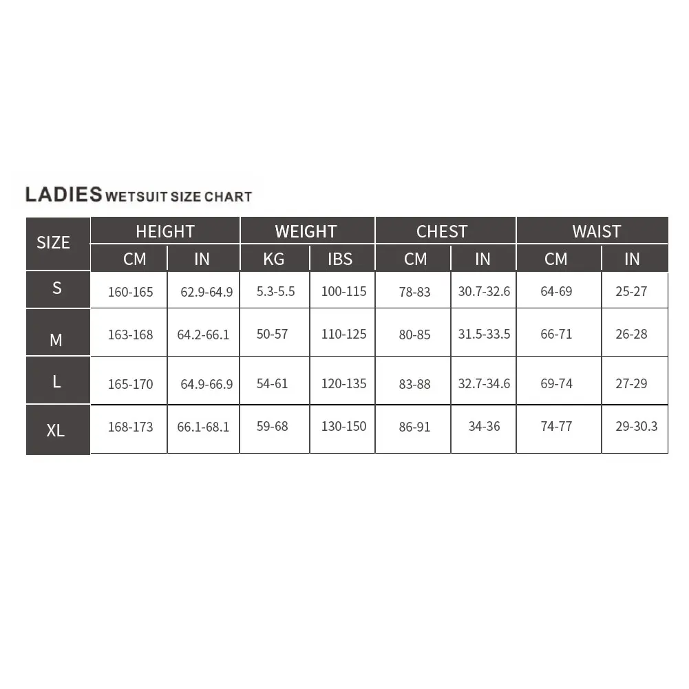 

2/3mm Neoprene Wetsuit, Women Full Suit Scuba Diving Swimsuit With Zipper For Women Neoprene Wetsuits Equipment Water Sports