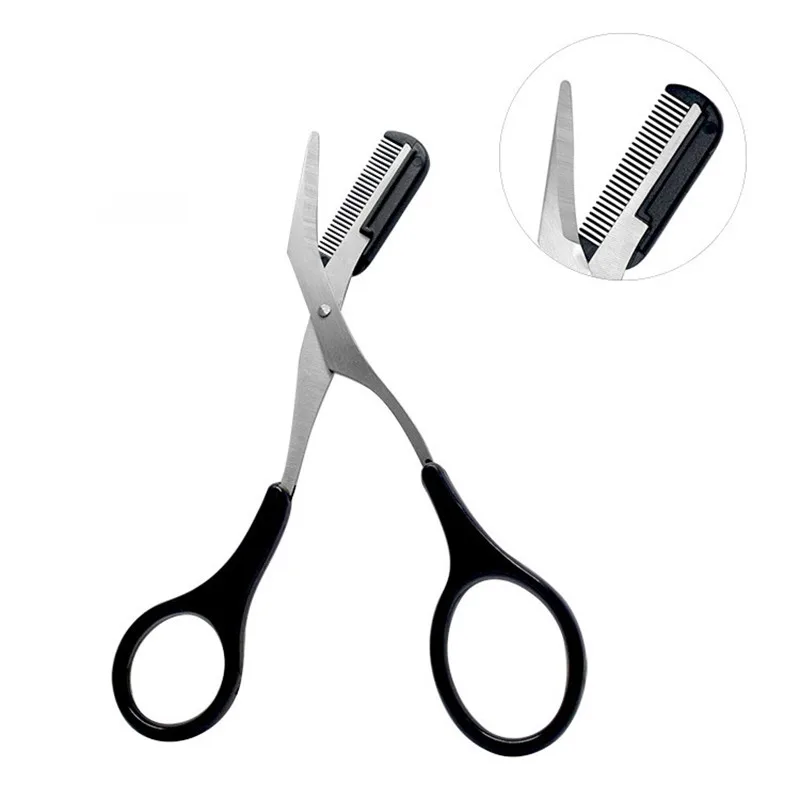 

1pcs eyebrow trimmer 5 clip comb trimmer trimming razor hair dye eyelash trimmer