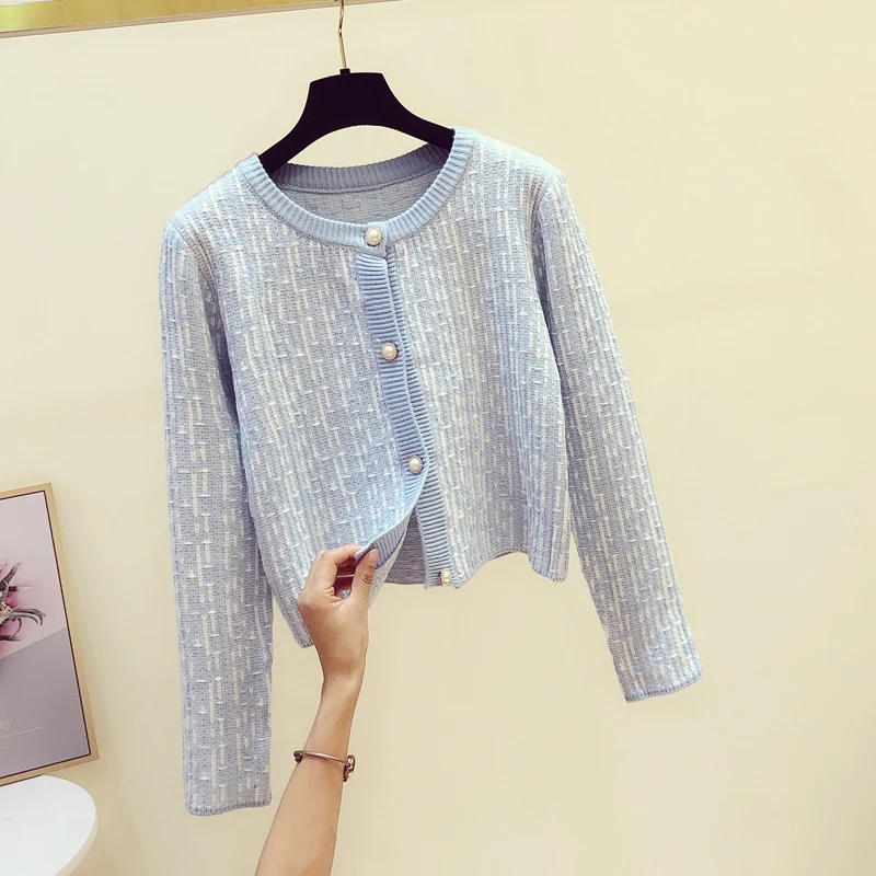 

Fashion Sweater Women 2020 New Autumn Winter High Waist Short Long Sleeve Knitted Cardigan Coat Woman Sweaters Cardigans Jacket
