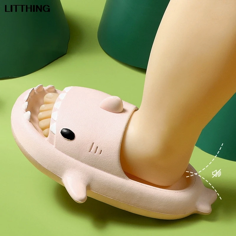 Летние детские тапочки Litthing Акула детская Радужная обувь для улицы детей малышей