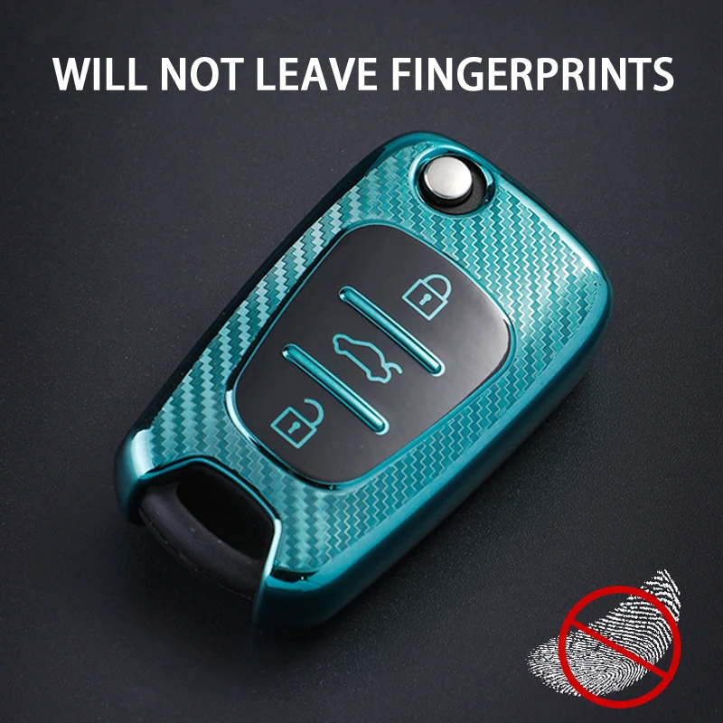 Чехол для автомобильных ключей из мягкого углеродного волокна чехол KIA Rio K2 K3 K5