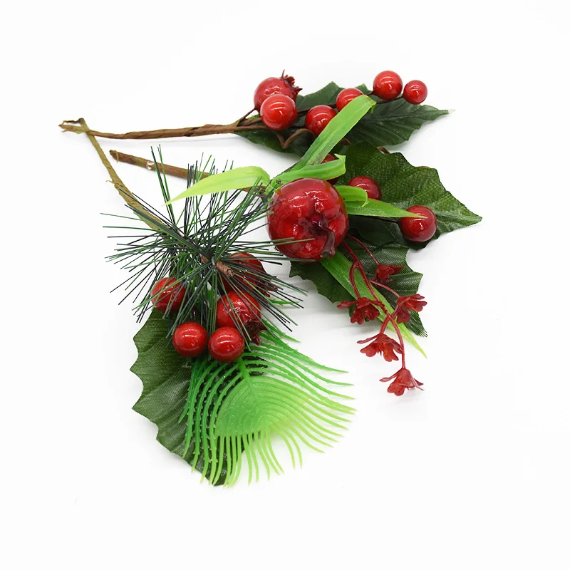 

1 Piece Artificial plant Christmas berries Home decoration accessories Wedding Scrapbooking Vases for decoration Garlands Brooch