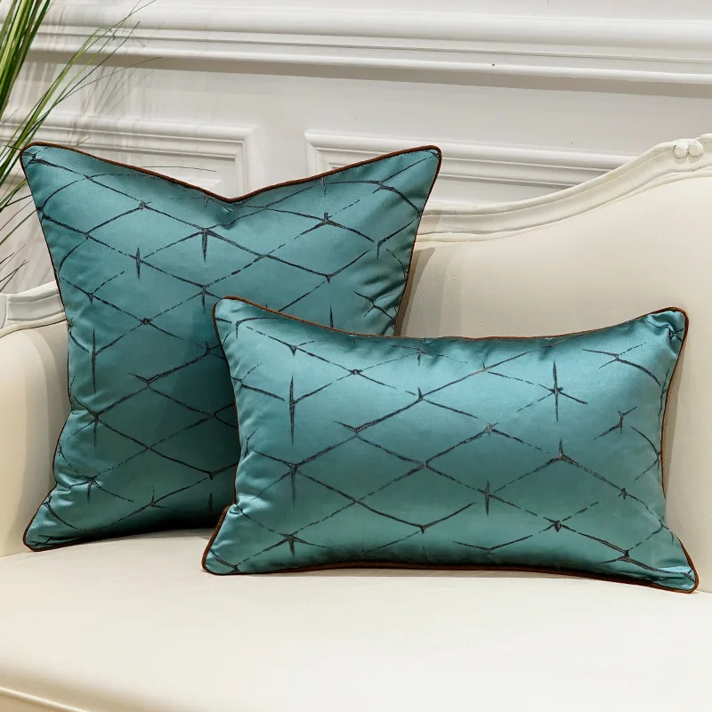 

Роскошная золотая Геометрическая Подушка Starlight, однотонная красная, синяя, зеленая Подушка, декоративное украшение для дома, наволочка для дивана