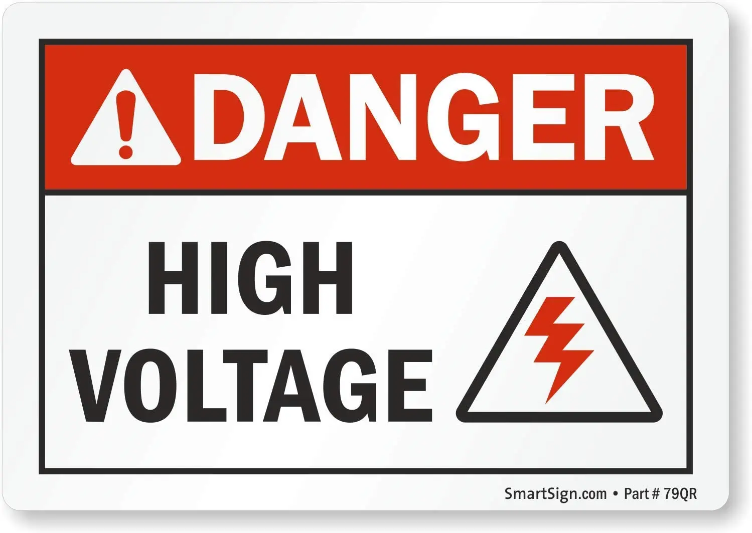 

"Danger Open Hole" Sign | 7" x8" Aluminum