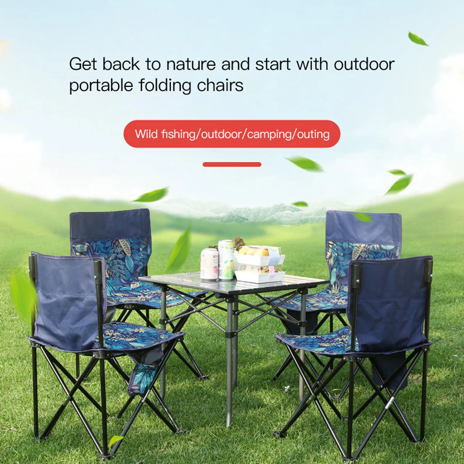 

Уличное складное кресло, портативное кресло без подлокотников с башней, складная сумка для набросков, для кемпинга, рыбалки, пляжа, спортивн...