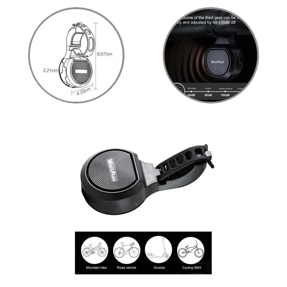 

Electric Bike Bell Bicycle Horn for Electric Scooter/Road/MTB Accessories Cycling Alarm Ring Bicycle Handlebar Speaker Doorbell