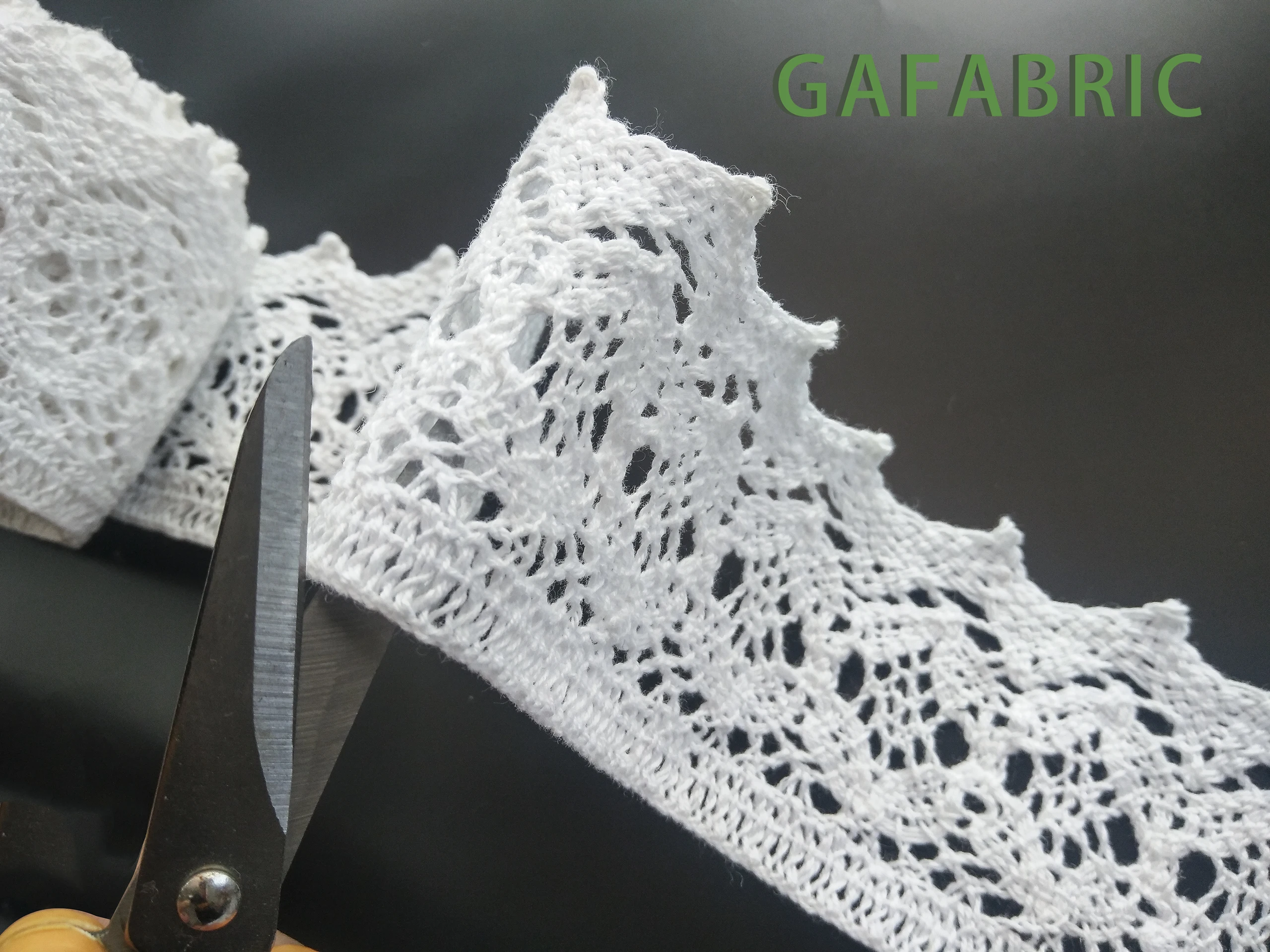 1 ярд вязаных крючком хлопковых кружев ленты отделки 50 мм Винтажный стиль ремесла