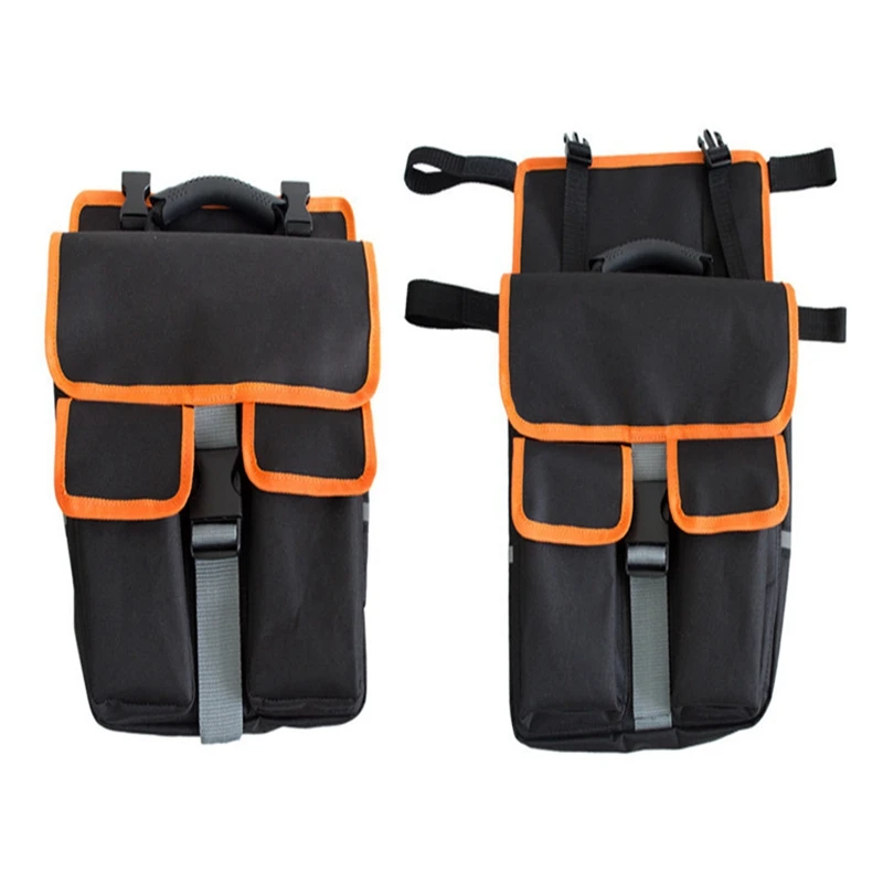 

Bike Rear Saddle Bag Bicycle Panniers with Reflective Trim Bicycle Seat Trunk Pannier Carrier Bag Bike Accessories