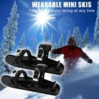 Мини-коньки для катания на лыжах, короткие скейтборды, снегоступы, высококачественные регулируемые соединения, портативная Лыжная обувь, сноуборд