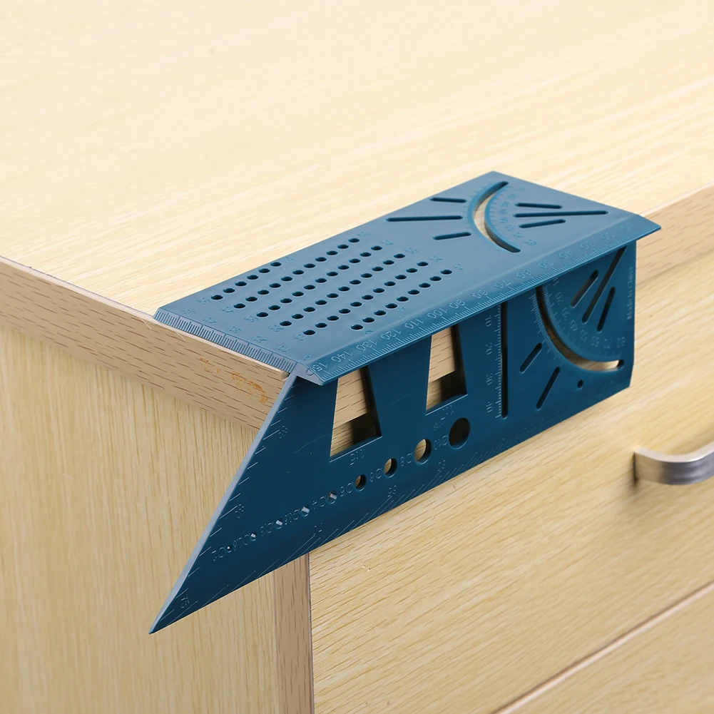 

Wood Working Ruler Multifunctional Angle Ruler 3D Mitre Angle Measuring Gauge Square Size Marking Gauging Carpenter Tool