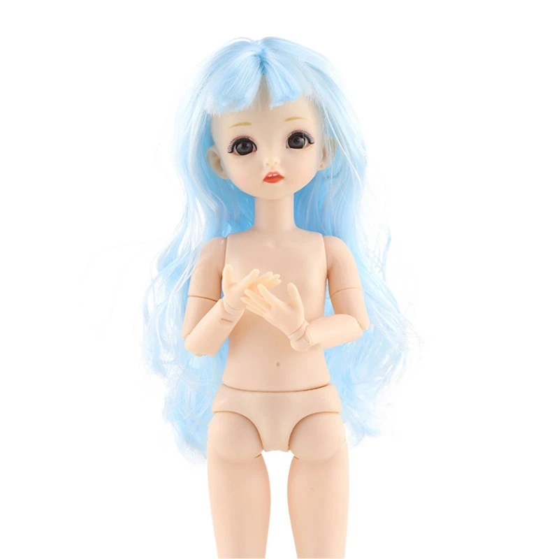 

30cm Fashion Doll Toys for Girls 1/6 Dolls Body Make-up 3D Eyes Beautiful