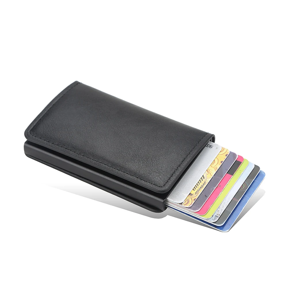 

New Men Women Card Holder Wallet Multi-functional smart wallets RFID high quality men business soft leather coin purse
