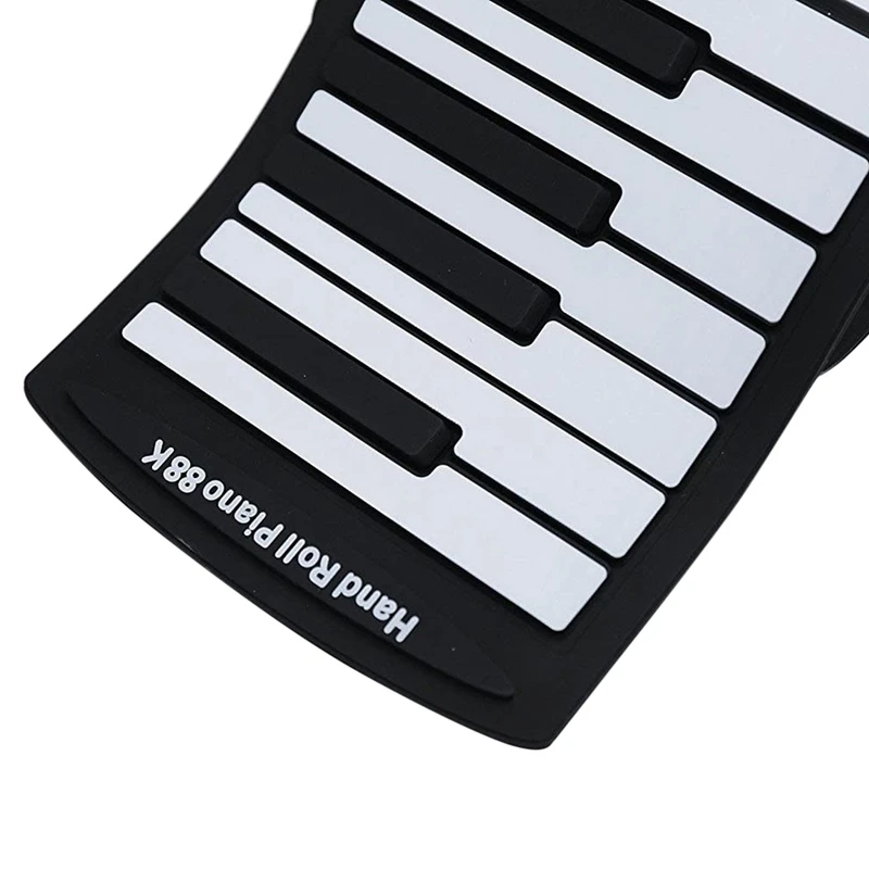

Roll Up Piano 88 Keys Portable Electronic Piano Keyboard Premium Silicone&Builtin Speakers Rechargeable Electronic Piano