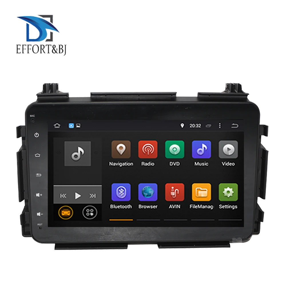 Автомобильный GPS навигатор 8 дюймов Android 9 0 для Honda Vezel/HR V 2013 2019 с восьмиядерным