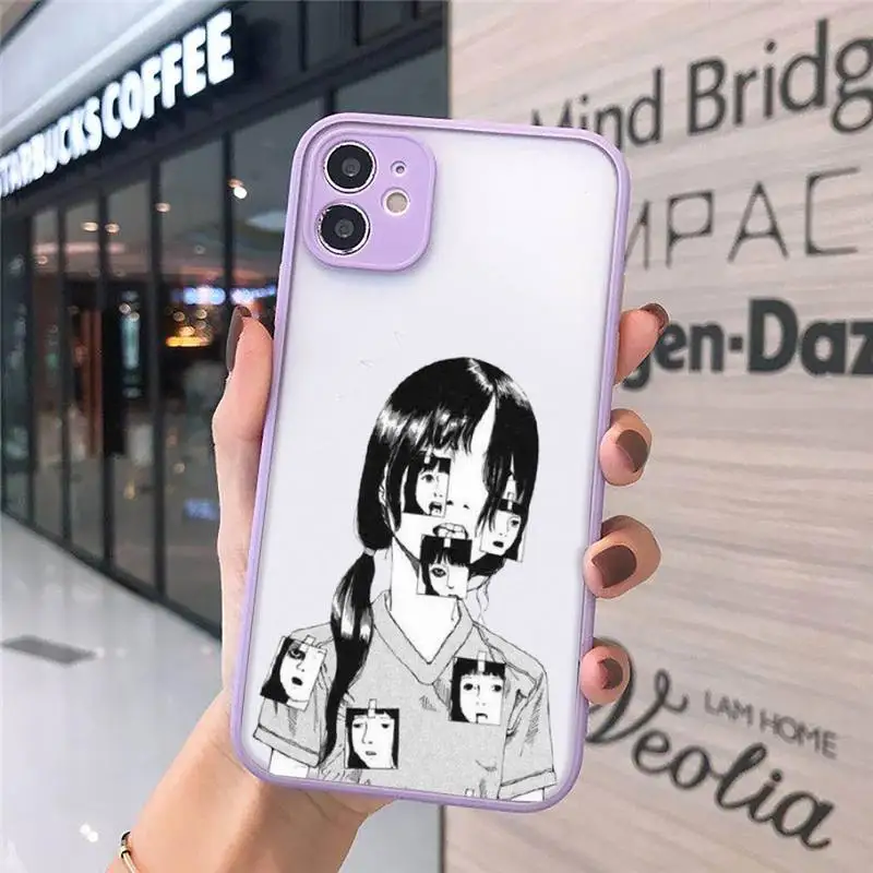 

Horror Comics Junji Ito Collection Tees Phone Case matte transparent For iphone 7 8 11 12 plus mini x xs xr pro max cover