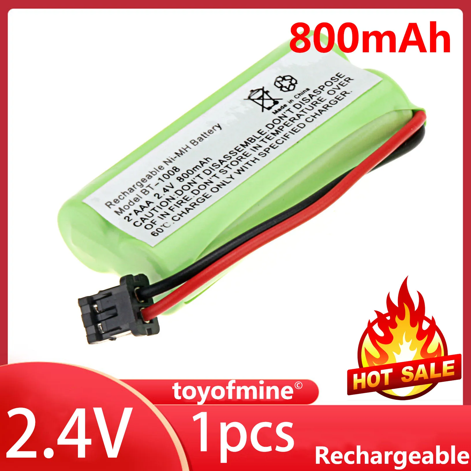 1 шт. BT-1008 Pro 800 мАч 2 4 В для Uniden Аккумуляторный аккумулятор телефона Ni-MH |
