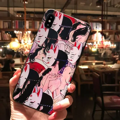 4250 Для iphone 7 Чехол 8 7 plus 3D Fox Koi аниме чехол для телефона s Роскошный тисненый Матовый Ретро Чехол для iphone 6 6S Plus XS MAX XR 11 чехол - Цвет: 4250