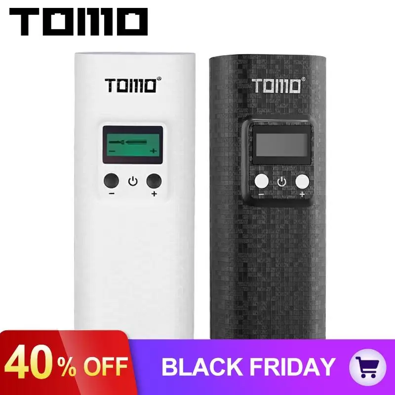 TOMO Dual USB Li-Ion интеллектуальное 18650 зарядное устройство Портативный lcd смарт банк питания для мобильного телефона чехол с функцией фонарика