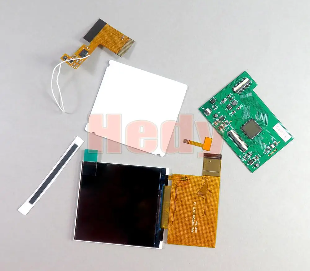 lcd de alta iluminação, para nintendo gbc,