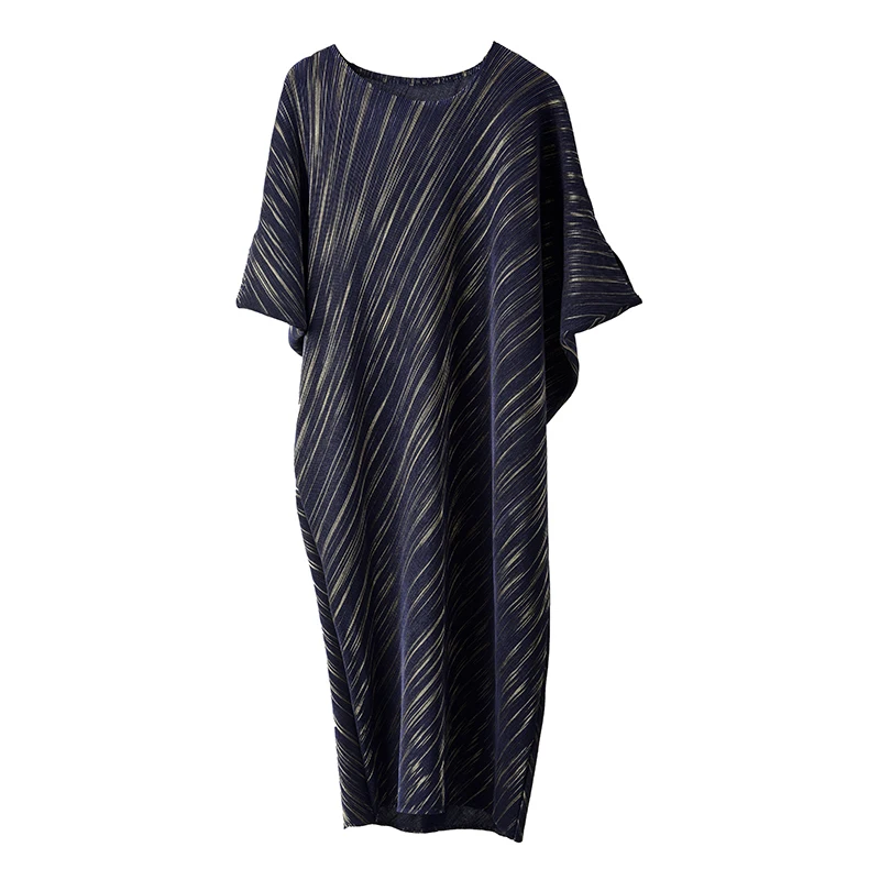 Женская ассиметричная одежда LANMREM летняя плиссированная с рукавами летучая мышь