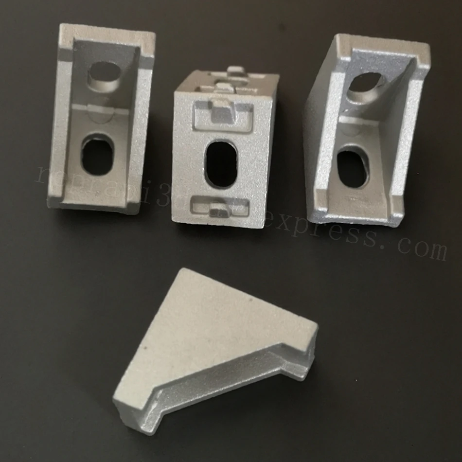 50pcs 2028 Black and Sliver Bracket Aluminum Profile Corner Fitting Angle for 2020 3d Printer Parts | Компьютеры и офис