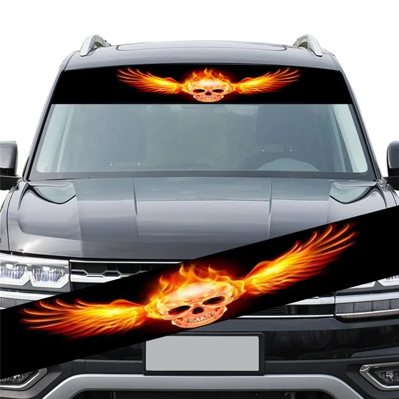 Солнцезащитная наклейка на лобовое стекло автомобиля s переднее декоративный