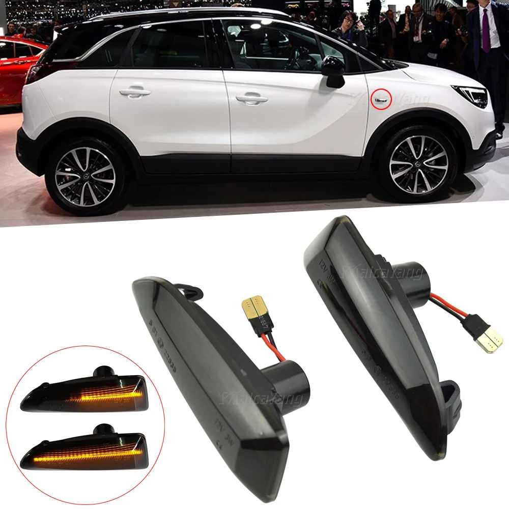 2 шт. светодиодный динамический течет поворотов боковые габаритные светильник