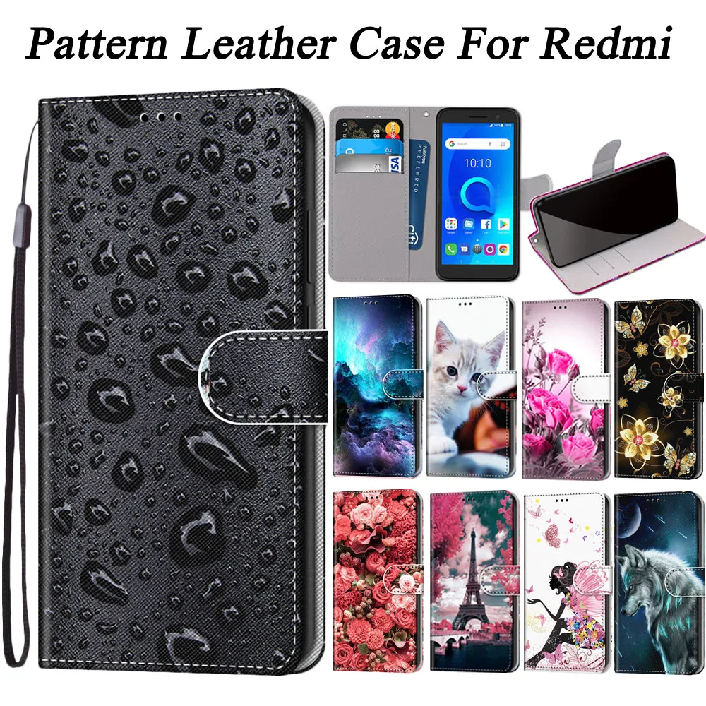 Для Xiaomi Redmi 4A 4X 5 5A Leater Чехол бумажник для Plus искусственная кожа Go держатель флип
