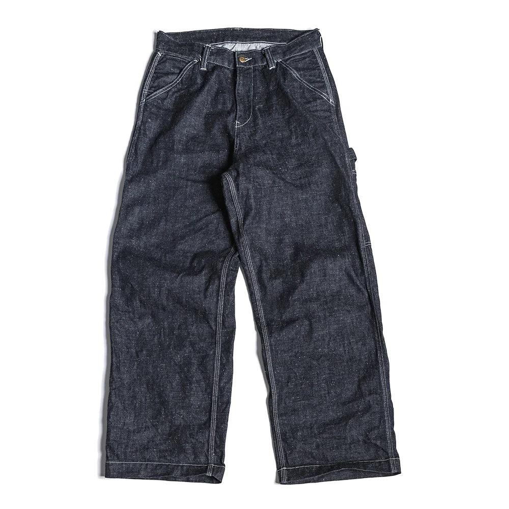 

Bronson Carpenter Work Pants Rugged Selvedge Denim Chore Jeans Loose Fit For Men