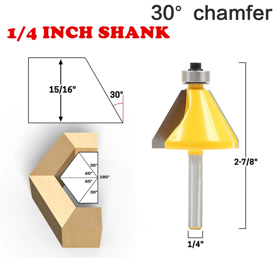 Фреза по дереву с хвостовиком 6 35 мм и 30 градусов фреза со Скосом для дерева