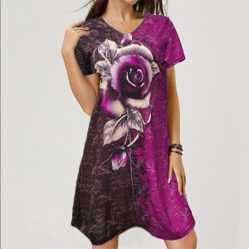 

Женское атласное платье с коротким рукавом, розовое повседневное короткое платье, большие размеры, лето 2021