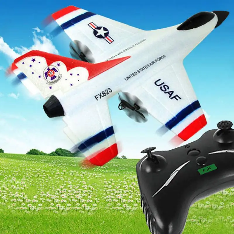 F16 2 4 GThunderbirds EPP Дистанционное Управление RC планер самолет 80 м 360 ° выворот