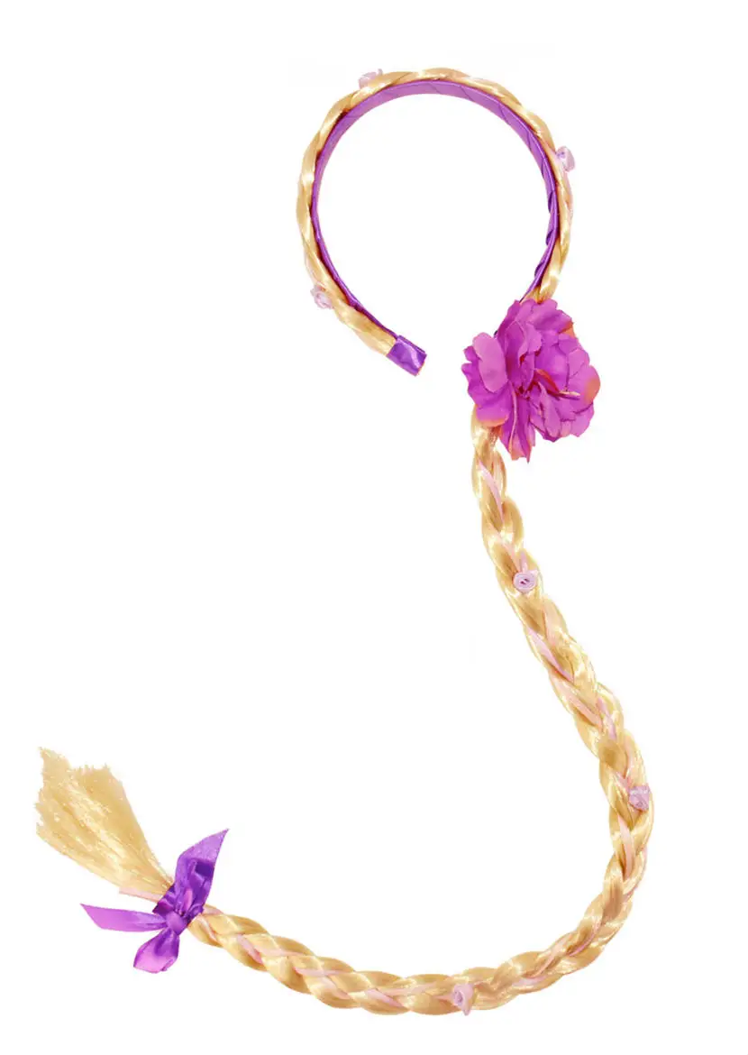 Headband AmzBarley фатиновый костюм принцессы Рапунцель с пышными рукавами для девочек Нарядный наряд для дня рождения маскарадный костюм для детей от 3 до 10 лет - Цвет: Headband
