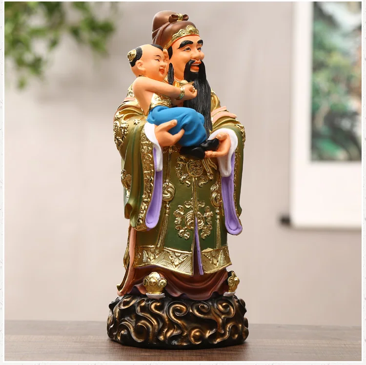 38 см большой даосский буддизм домашний храм эффективная защита золотое покрытие