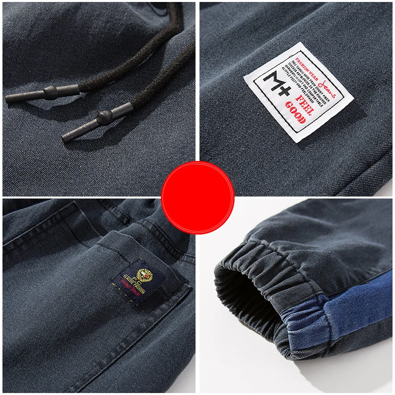 

Jeans Loose Men Jogger S Streetwear Pants Denim Cargo Pants Streetwear Ankle-Length Baggy Casual Trousers Plus Size