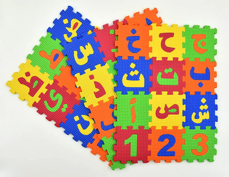 36 шт./Набор детская головоломка EVA Alphabet коврик арабский игрушки с буквами для