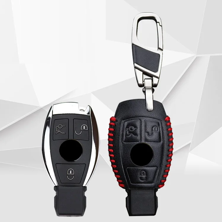 Кожаный Автомобильный Чехол-брелок для дистанционного ключа Mercedes benz A B R G Class GLK GLA