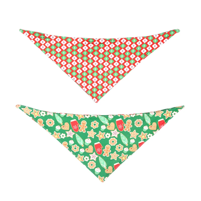 

Pet Christmas Double-Faced Drool Towel scarf Collar New