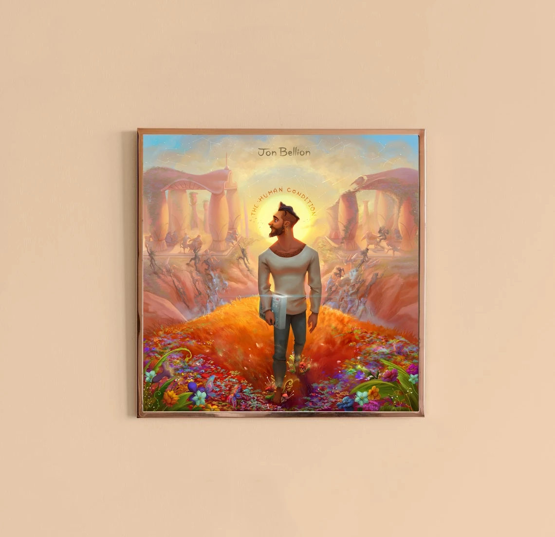 Джон белльон-Обложка альбома с мотивом человеческого состояния холст плакат