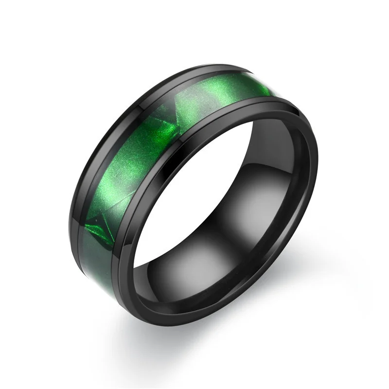 

2021 Fashion Charm Jewelry ring men stainless steel Black Rings For Women