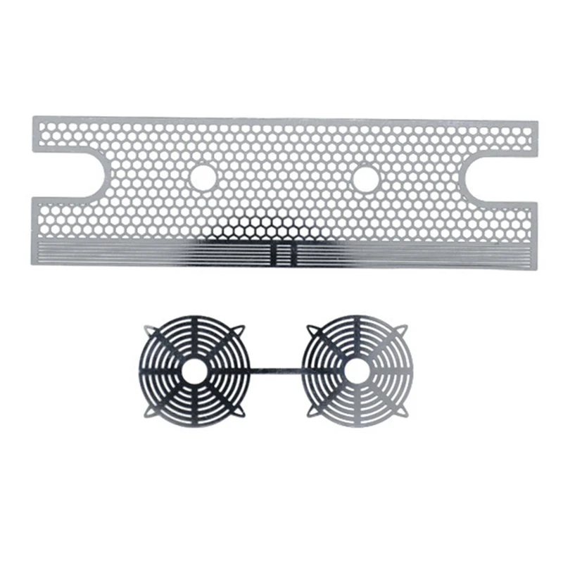 

For Traxxas TRX4 Simulation Water Tank Fins Heat Sink Fins New Bronco Metal RC Car Upgrade Accessories,Silver