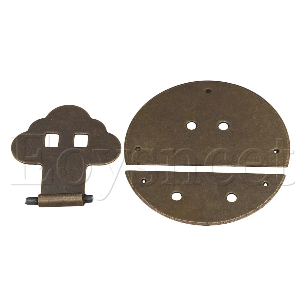 Бронзовая Античная круглая защелка для ювелирных изделий коробка сигар застежка