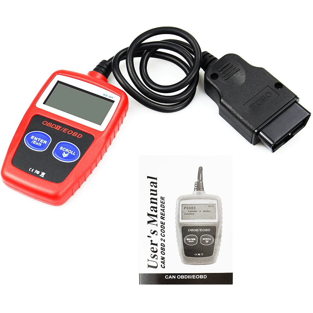 MS309 OBD2 сканер ODB 2 EOBD автоматический диагностический многоязычный Автомобильный