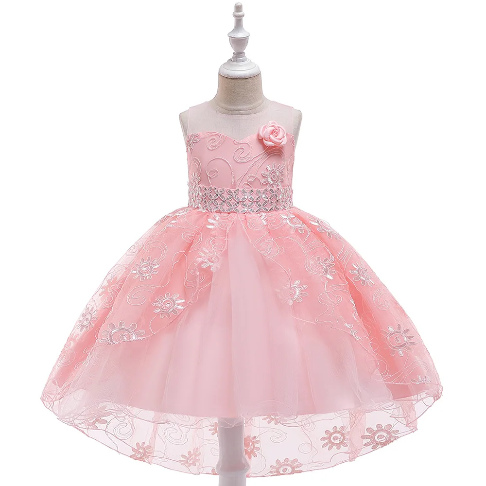 С блестками вечерние платья для детей платье с цветочным узором девочек